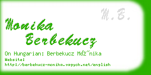 monika berbekucz business card